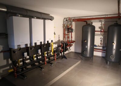 Plynova kotolna pocas realizacie 3x60 kW Viessmann